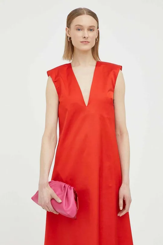 By Malene Birger sukienka wełniana czerwony