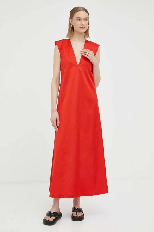 κόκκινο Μάλλινο φόρεμα By Malene Birger