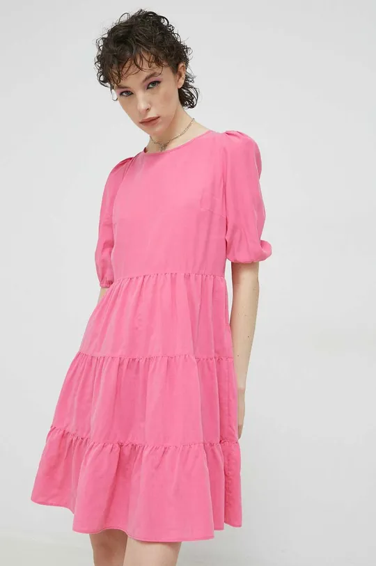 ροζ Φόρεμα HUGO Γυναικεία