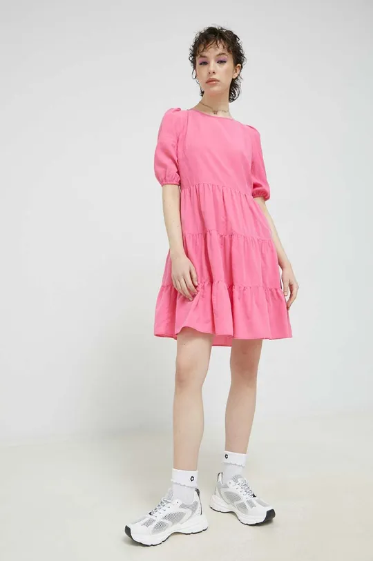 Φόρεμα HUGO ροζ
