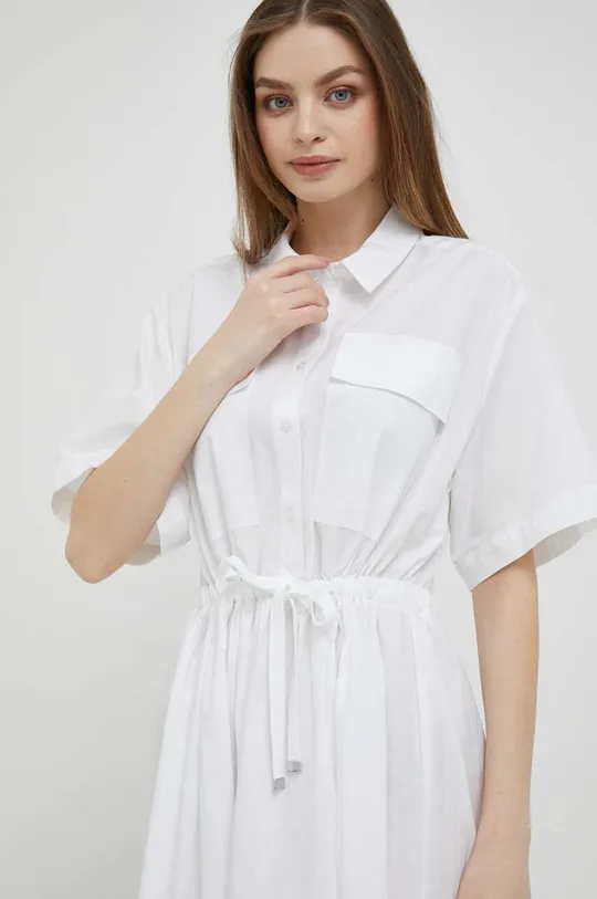 biały United Colors of Benetton sukienka bawełniana