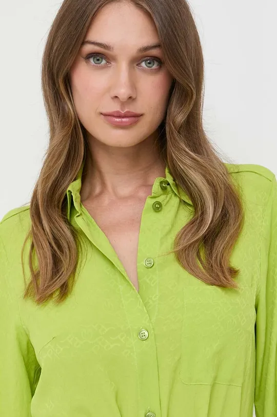 zelená Šaty s prímesou hodvábu Pinko