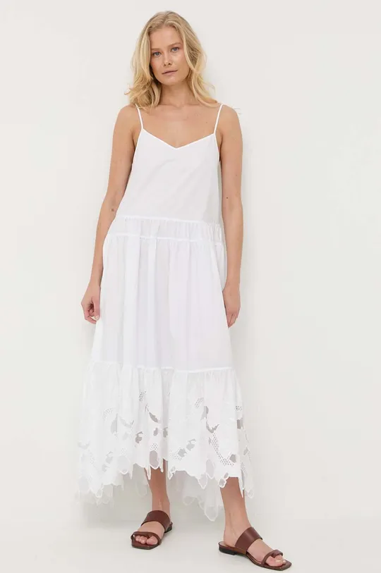 Φόρεμα BOSS λευκό