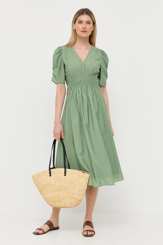Φόρεμα BOSS πράσινο