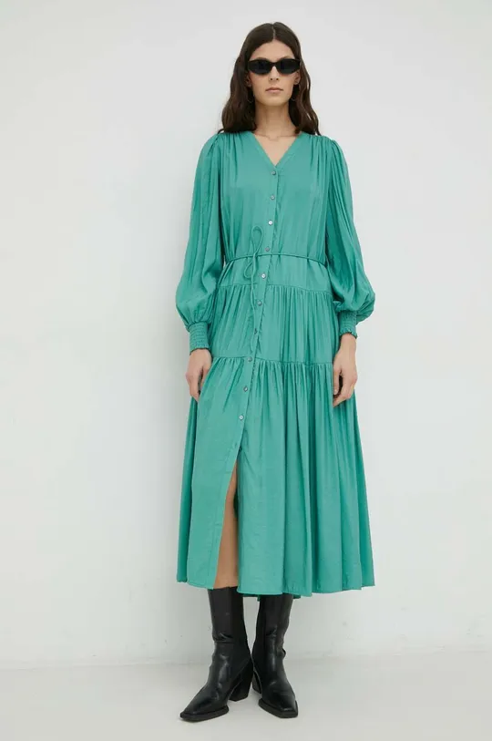 zelena Obleka Bruuns Bazaar Rosebay Carline Ženski