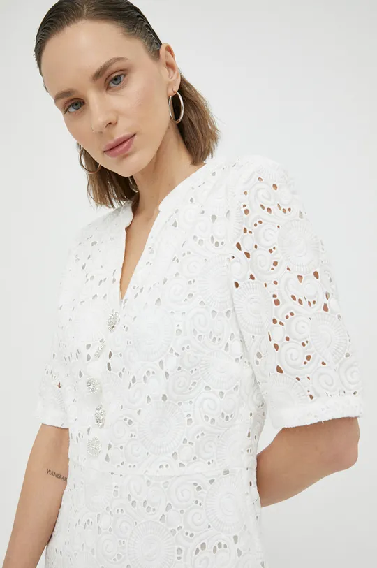 білий Бавовняна сукня Bruuns Bazaar