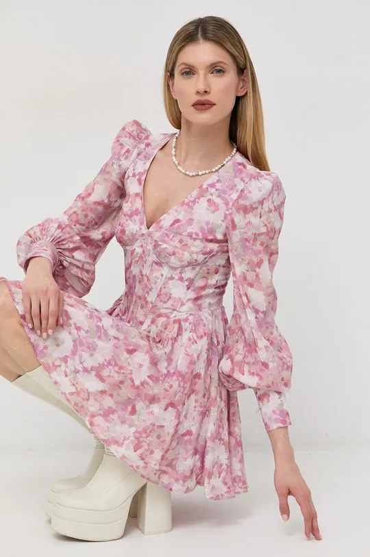 Šaty Bardot ružová