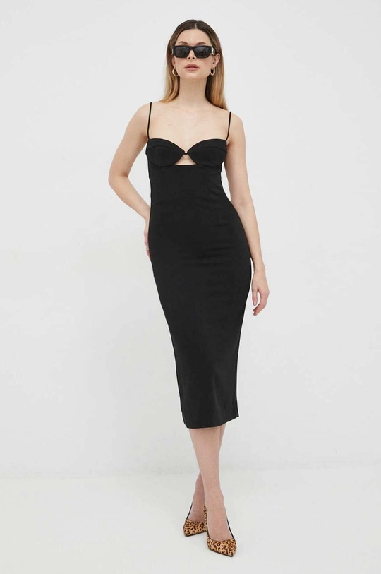 Bardot vestito nero