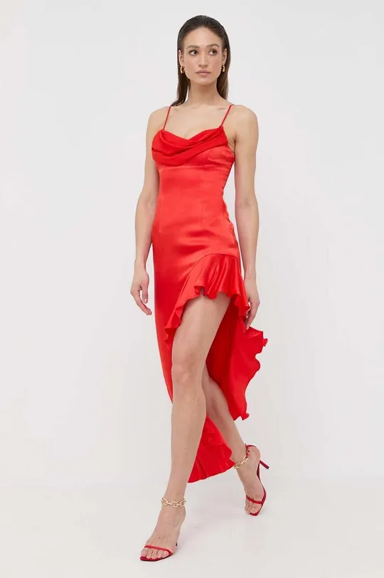 Bardot sukienka czerwony