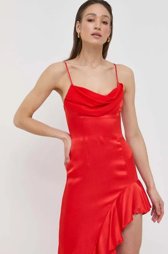 piros Bardot ruha