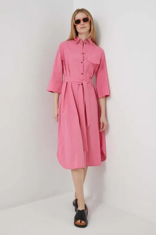 ροζ Φόρεμα United Colors of Benetton Γυναικεία