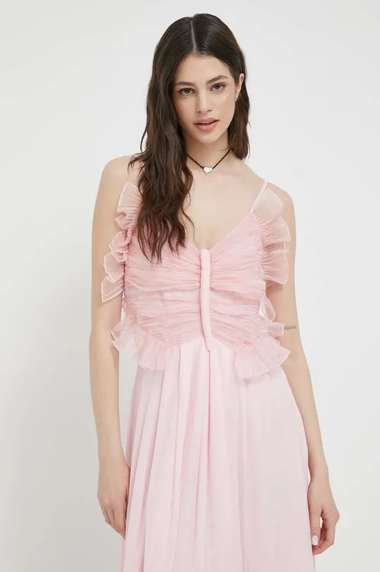 ροζ Φόρεμα από συνδιασμό μεταξιού Blugirl Blumarine