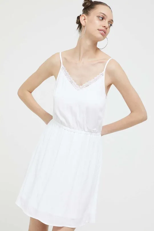 bela Obleka Tommy Jeans Ženski