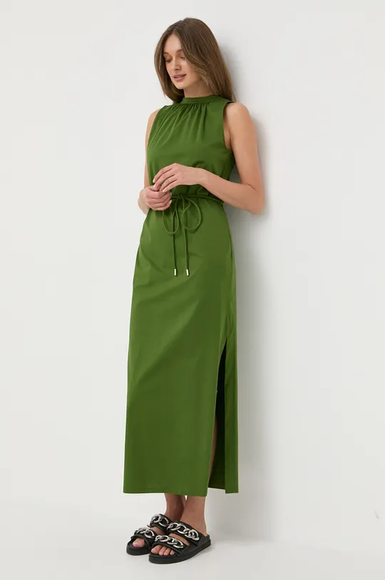 zielony Marella sukienka bawełniana Damski