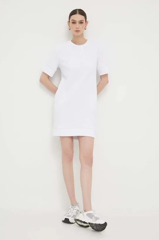 bela Obleka Armani Exchange Ženski