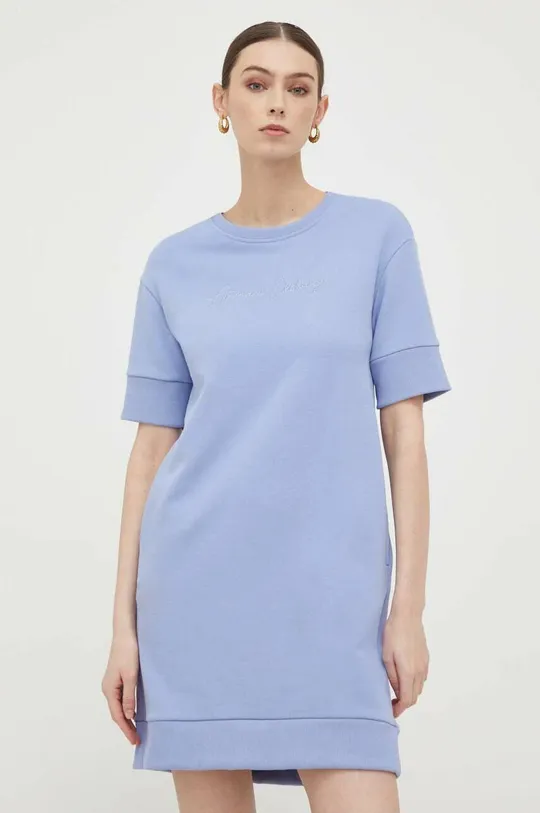 niebieski Armani Exchange sukienka Damski