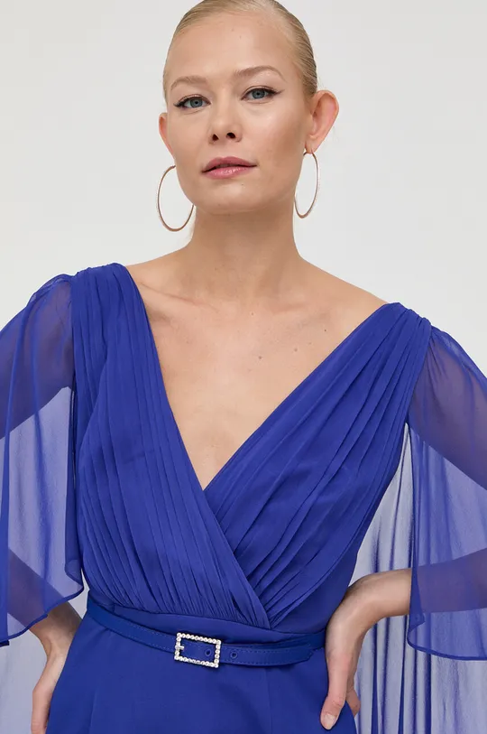 plava Svilena haljina Luisa Spagnoli