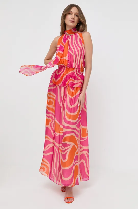 ροζ Μεταξωτό φόρεμα Luisa Spagnoli Γυναικεία