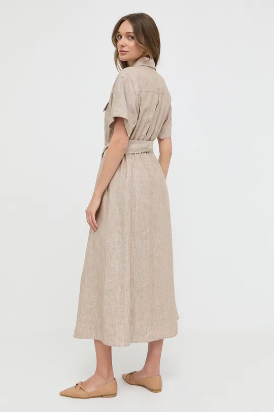 Λινό φόρεμα Luisa Spagnoli  Κύριο υλικό: 100% Λινάρι Φόδρα τσέπης: 100% Βαμβάκι