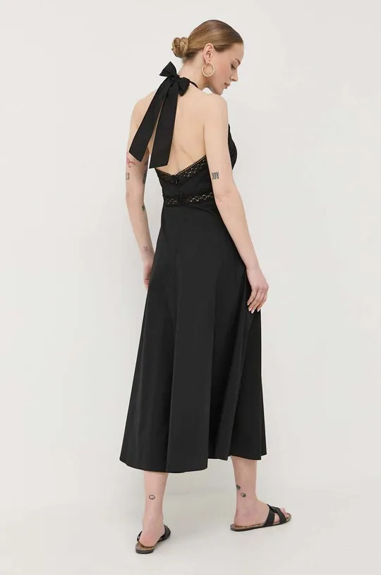 μαύρο Βαμβακερό φόρεμα Luisa Spagnoli Purezza Γυναικεία