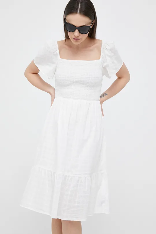 λευκό Βαμβακερό φόρεμα GAP Γυναικεία