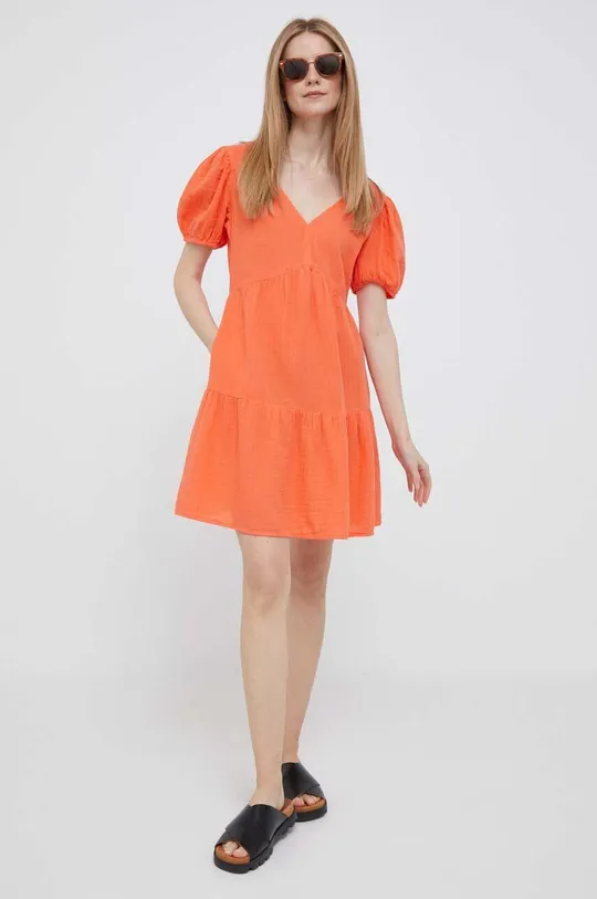 pomarańczowy GAP sukienka bawełniana Damski