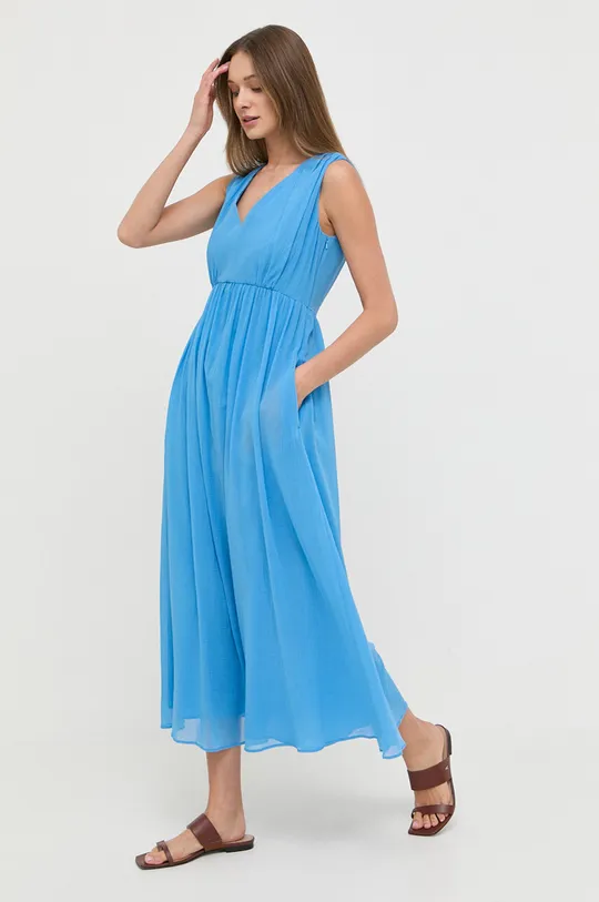 μπλε Βαμβακερό φόρεμα Weekend Max Mara Γυναικεία