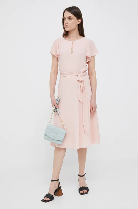 Šaty Lauren Ralph Lauren ružová