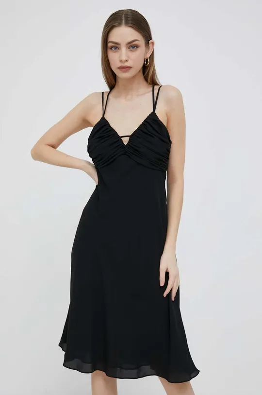 črna Obleka Lauren Ralph Lauren Ženski
