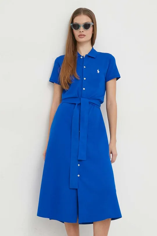 modrá Šaty Polo Ralph Lauren Dámsky