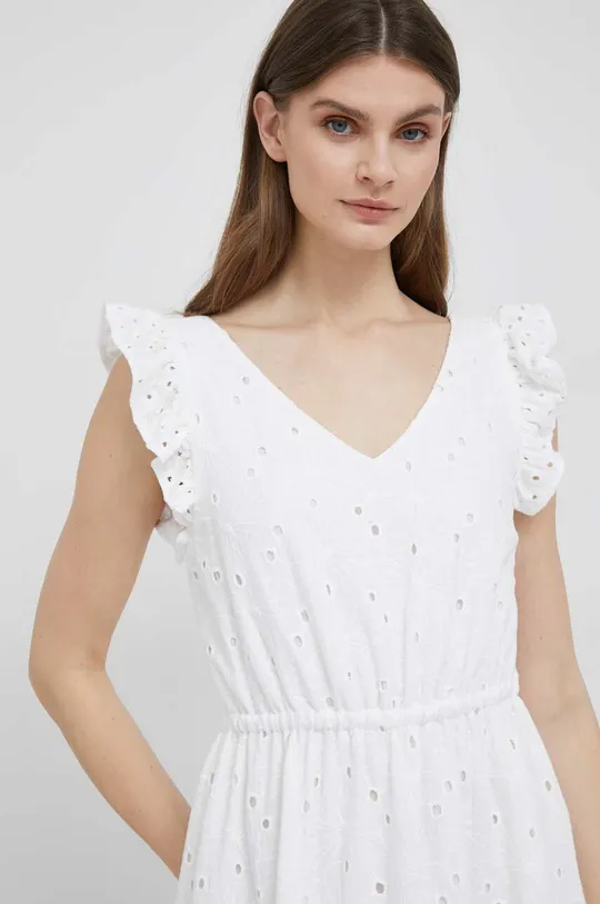 λευκό Βαμβακερό φόρεμα PS Paul Smith