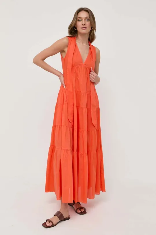πορτοκαλί Βαμβακερό φόρεμα MAX&Co. Γυναικεία