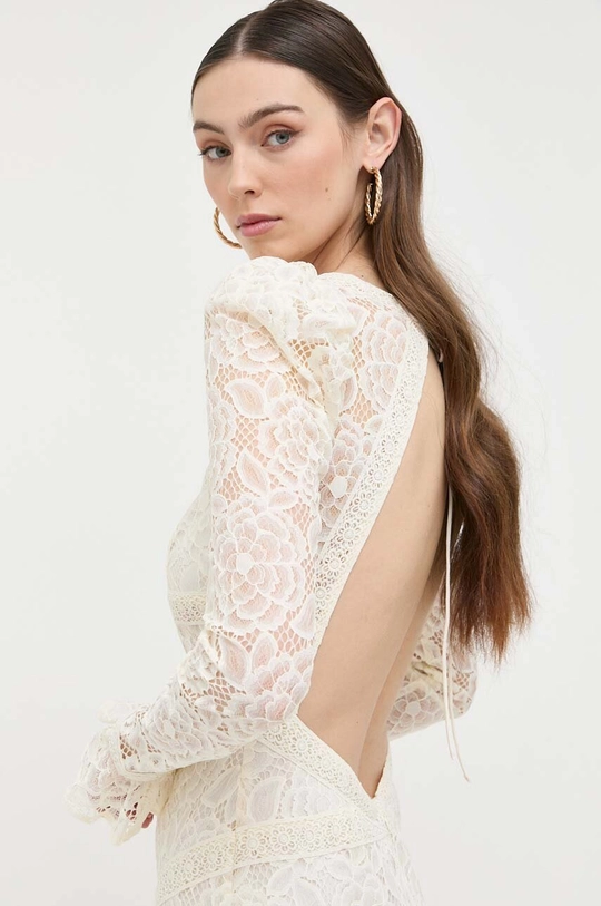 beżowy For Love & Lemons sukienka