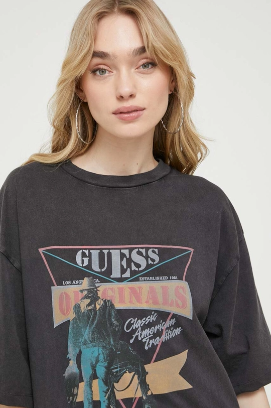 Pamučna haljina Guess Originals Ženski