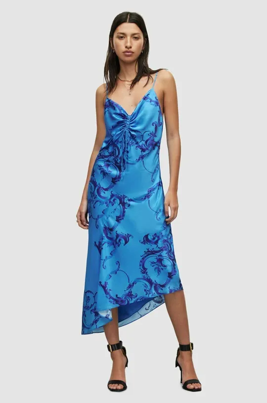 блакитний Сукня AllSaints Жіночий