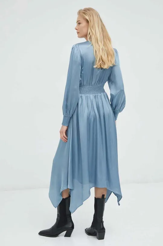 AllSaints sukienka ESTELLE DRESS niebieski