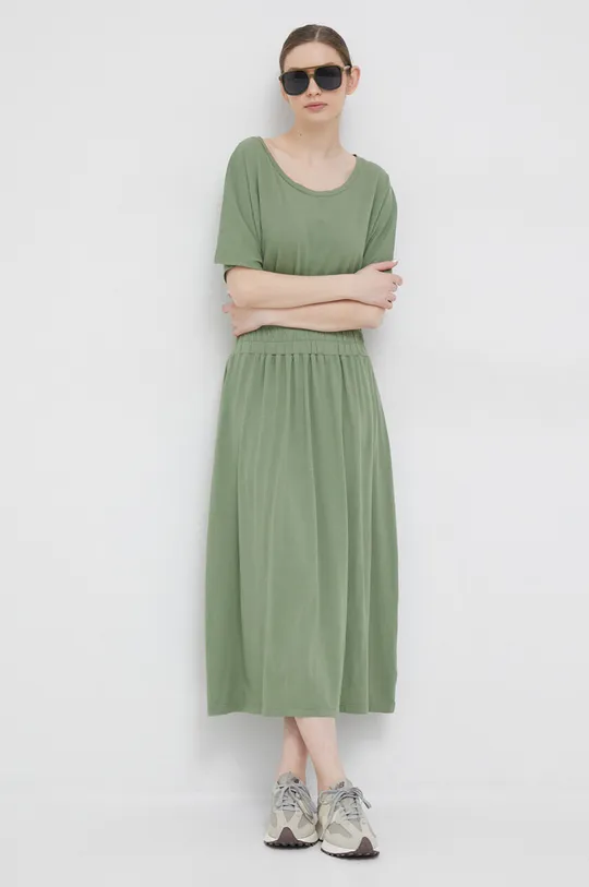 Deha sukienka bawełniana zielony