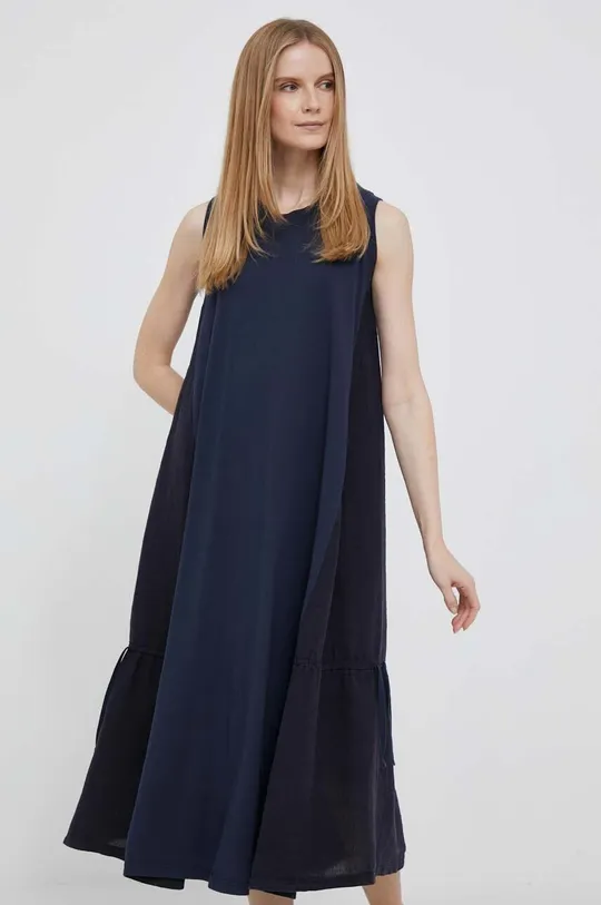 σκούρο μπλε Φόρεμα από λινό μείγμα Deha Γυναικεία