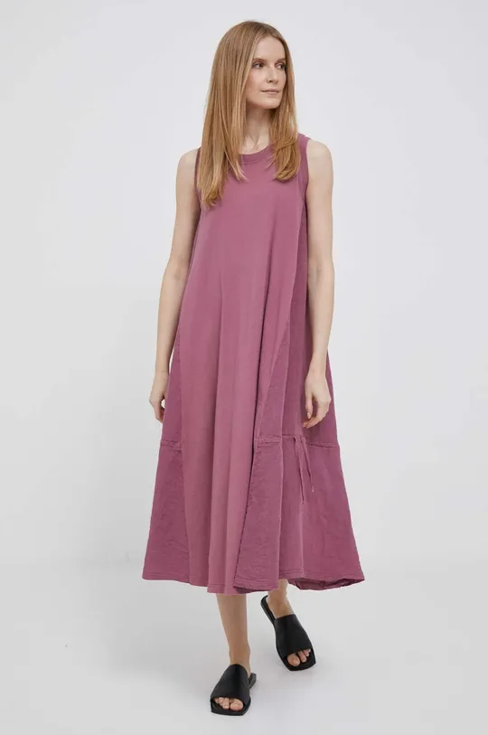 фіолетовий Сукня з домішкою льону Deha Жіночий