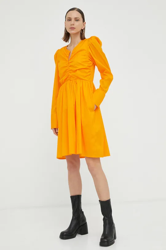 πορτοκαλί Φόρεμα Gestuz TolinaGZ Ls Γυναικεία
