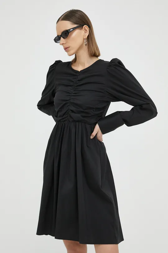 μαύρο Φόρεμα Gestuz TolinaGZ Ls Γυναικεία