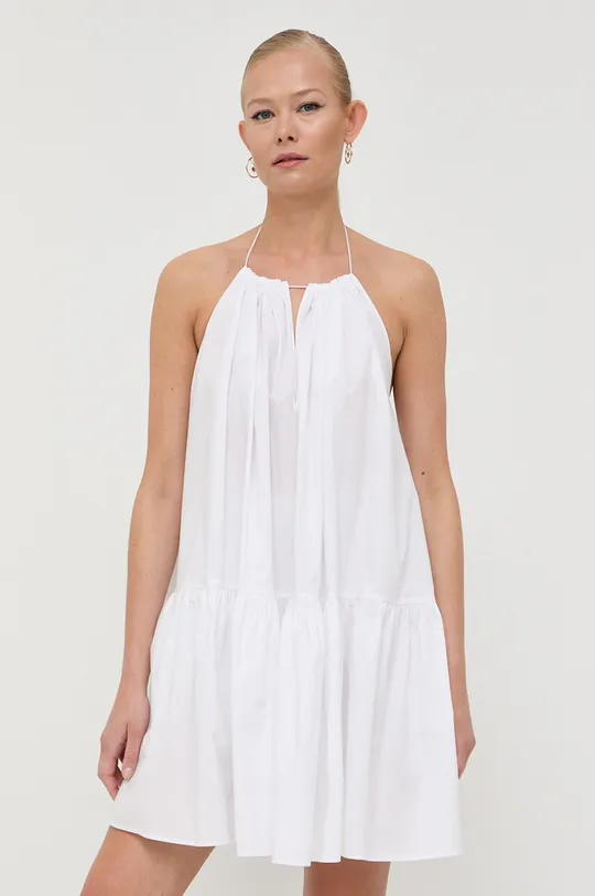 bijela Pamučna haljina Patrizia Pepe Ženski
