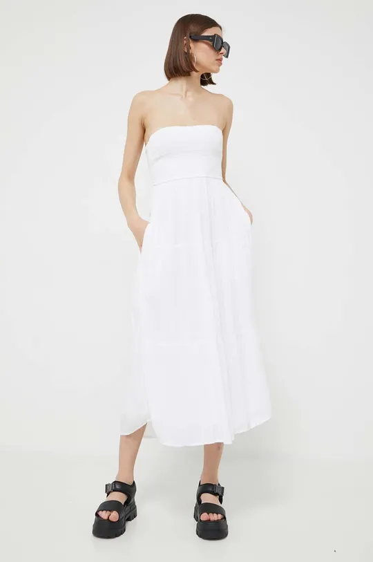 biały Hollister Co. sukienka