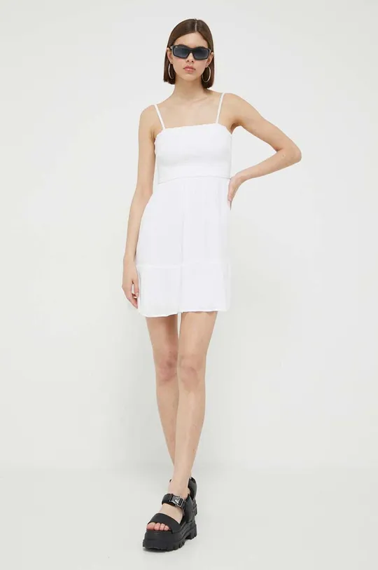 Φόρεμα Hollister Co. λευκό