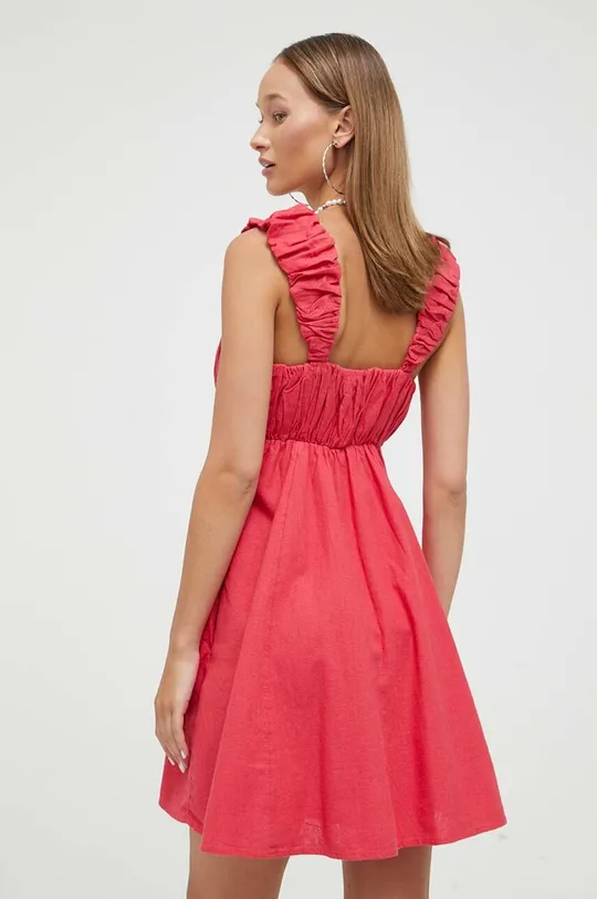 Lanena haljina Abercrombie & Fitch  Temeljni materijal: 53% Lan, 47% Pamuk Postava: 100% Pamuk