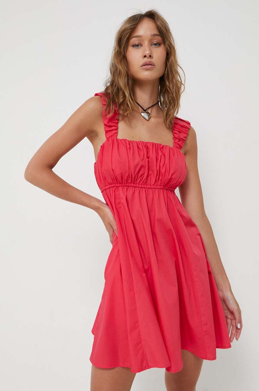Φόρεμα Abercrombie & Fitch x The Trevor Project χρώμα ροζ ANSWEAR.gr