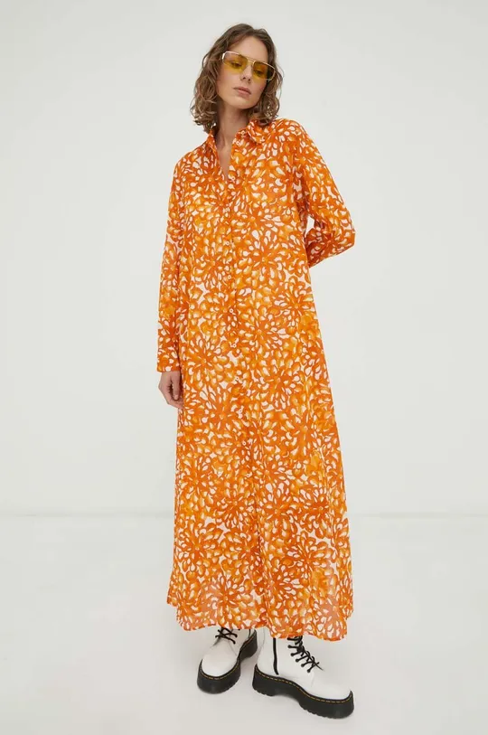 πορτοκαλί Βαμβακερό φόρεμα Marc O'Polo Γυναικεία