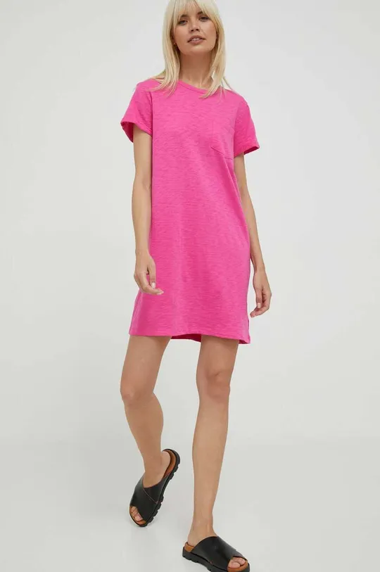 ροζ Βαμβακερό φόρεμα GAP Γυναικεία
