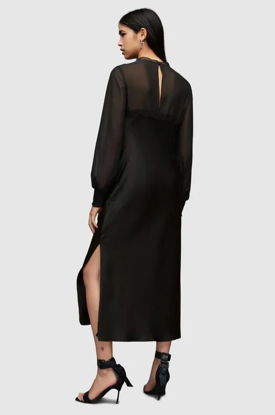μαύρο Φόρεμα από συνδιασμό μεταξιού AllSaints