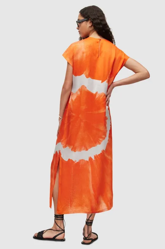 Φόρεμα από συνδιασμό μεταξιού AllSaints Γυναικεία